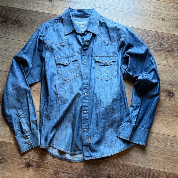 Denim Button-Up Shirt - Picture 2 of 3